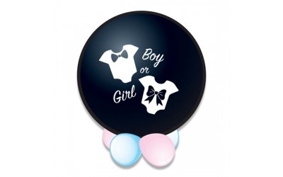 Confetti ballon gender reveal it's a girl